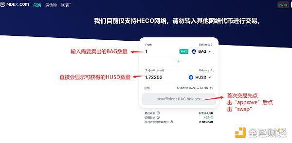 怎么在Mdex上买卖BAG?BASIS GOLD交易教程-第8张图片-欧易下载