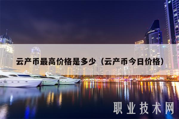 云产币最高价格是多少（云产币今日价格）-第1张图片-欧易下载