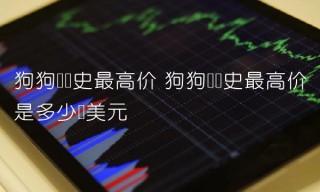 狗狗币历史最高价是多少钱美元