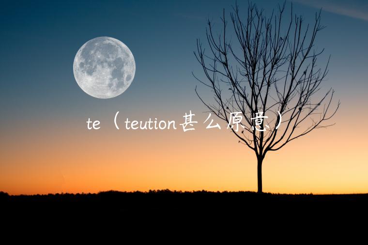 t（tution甚么原意）-第1张图片-欧易下载