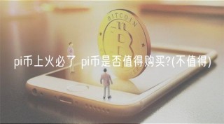 pi币上火必了 pi币是否值得购买?(不值得)