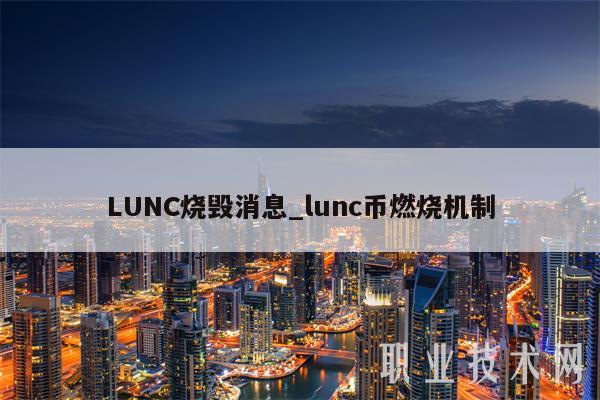 LUNC烧毁消息_lunc币燃烧机制-第1张图片-欧易下载