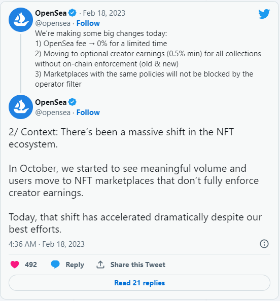 NFT市场的修昔底德陷阱：OpenSea反击打响手续费战争-第3张图片-欧易下载