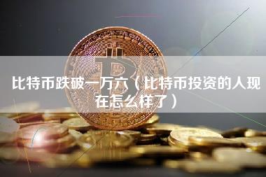 比特币跌破一万六(比特币投资的人现在怎么样了) 比特币跌破一万六(比特币投资的人现在怎么样了)