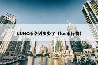 LUNC币涨到多少了（luc币行情