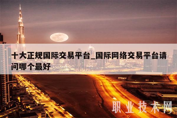 十大正规国际交易平台_国际网络交易平台请问哪个最好