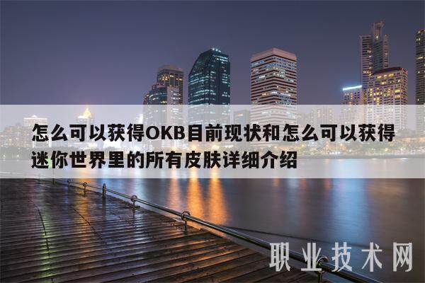 怎么可以获得OKB目前现状和怎么可以获得迷你世界里的所有皮肤详细介绍-第1张图片-欧易下载